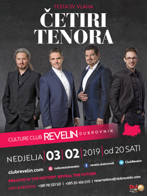 Cetiri tenora Live - Culture Club Revelin