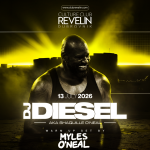 DJ DIESEL AKA SHAQUILLE ONEAL, Monday, July 13th, 2026