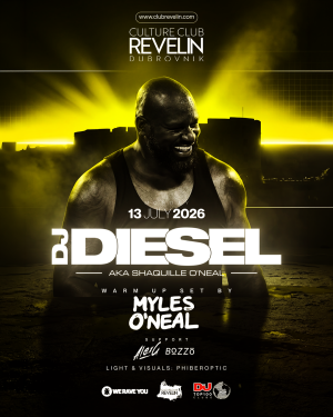 DJ DIESEL AKA SHAQUILLE ONEAL, Monday, July 13th, 2026