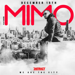 We are the City Saturday's w/ Mimo, Saturday, December 15th, 2018