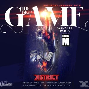 The BIG Game Warm Up Party, Saturday, January 26th, 2019