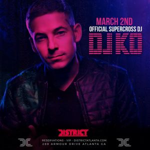 We Are The City Saturday's: Feat. Official Supercross DJ KO, Saturday, March 2nd, 2019