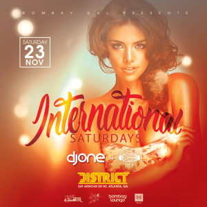 Bombay Lounge: International Saturdays, Saturday, November 23rd, 2019