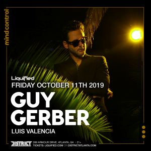 Guy Gerber, Friday, October 11th, 2019