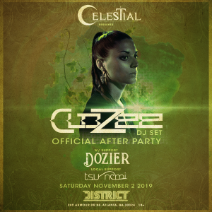 Celestial Presents: Clozee DJ SET (Official Afterparty), Saturday, November 2nd, 2019