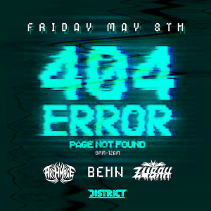 404 Error: Club Not Found, Friday, May 8th, 2020