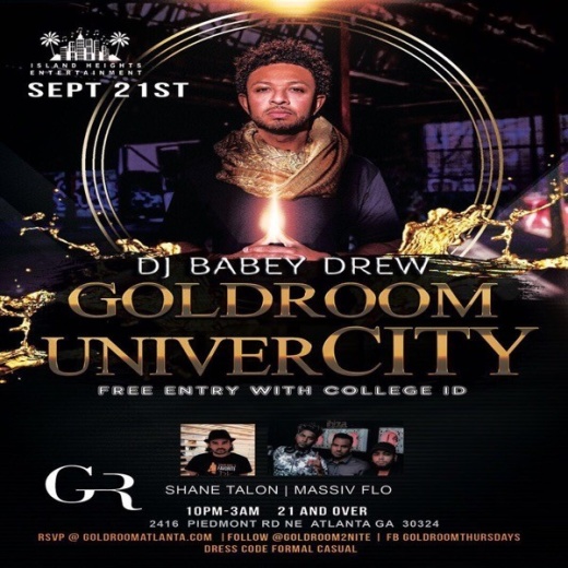 GoldRoom UniverCITY: DJ Baby Drew