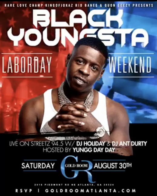 Blac Youngsta at Gold Room Nightclub