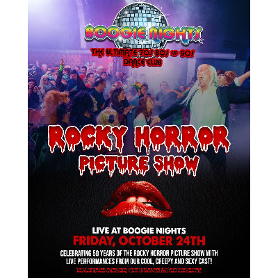 Boogie Nights - Rock Horror Picture Show Night, Friday, October 24th, 2025
