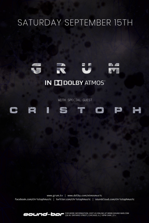 GRUM (in Dolby ATMOS) w/ special guest CRISTOPH - Sound-Bar