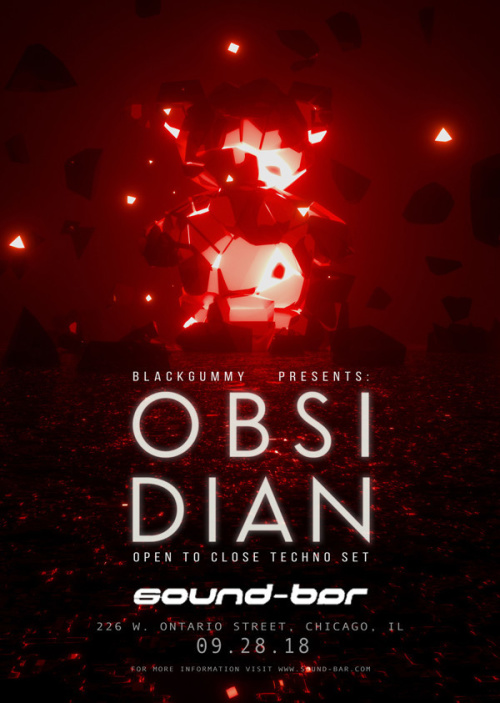BlackGummy presents OBSIDIAN (Open to Close Techno Set) - Sound-Bar