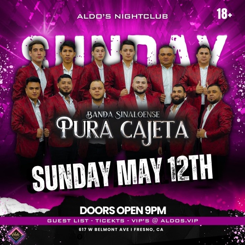 Los Sundays w/ Banda Pura Cajeta - Aldo's Nightclub