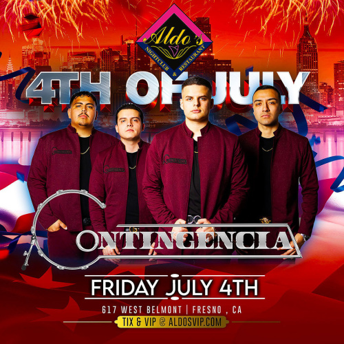 4TH OF JULY PARTY w/ Grupo Contingencia - Aldo's Nightclub