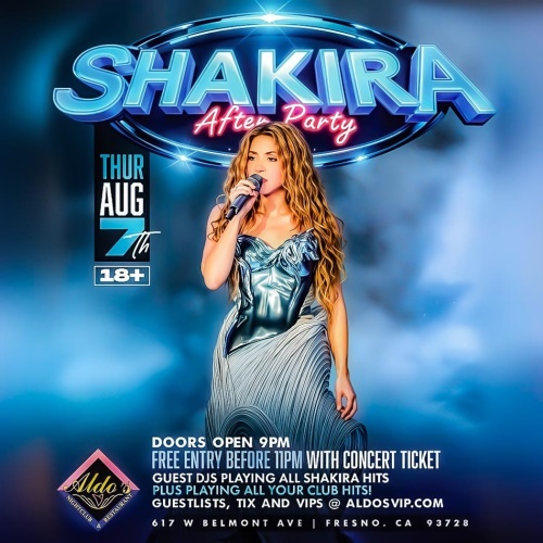 Shakira After The Concert Party! - Aldo's Nightclub