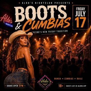 Boots & Cumbias, Friday, July 31st, 2026