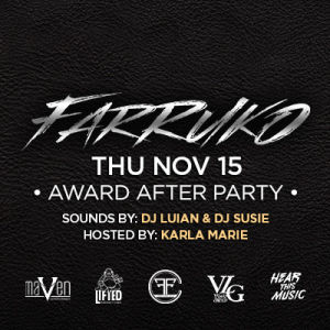 Farruko, Thursday, November 15th, 2018