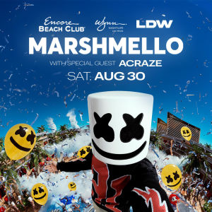 Marshmello w/Special Guest Acraze, Saturday, August 30th, 2025