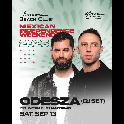 ODESZA (DJ Set)  with Special Guest Phantoms, Saturday, September 13th, 2025