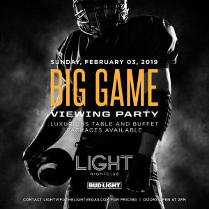 BIG GAME VIEWING PARTY, Sunday, February 3rd, 2019