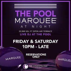 THE POOL MARQUEE AT NIGHT, Saturday, August 22nd, 2020