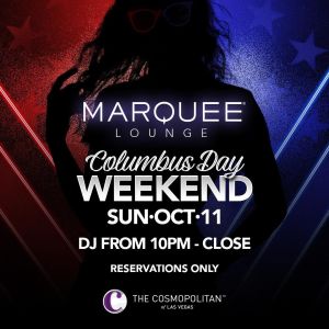 MARQUEE LOUNGE, Sunday, October 11th, 2020