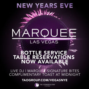 MARQUEE LOUNGE, Thursday, December 31st, 2020