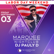 LABOR DAY WEEKEND: DJ PAULY D