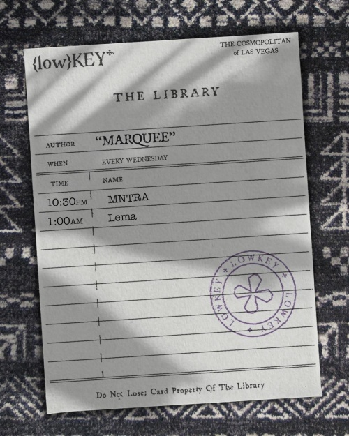 LowKey in the Library - Marquee Nightclub