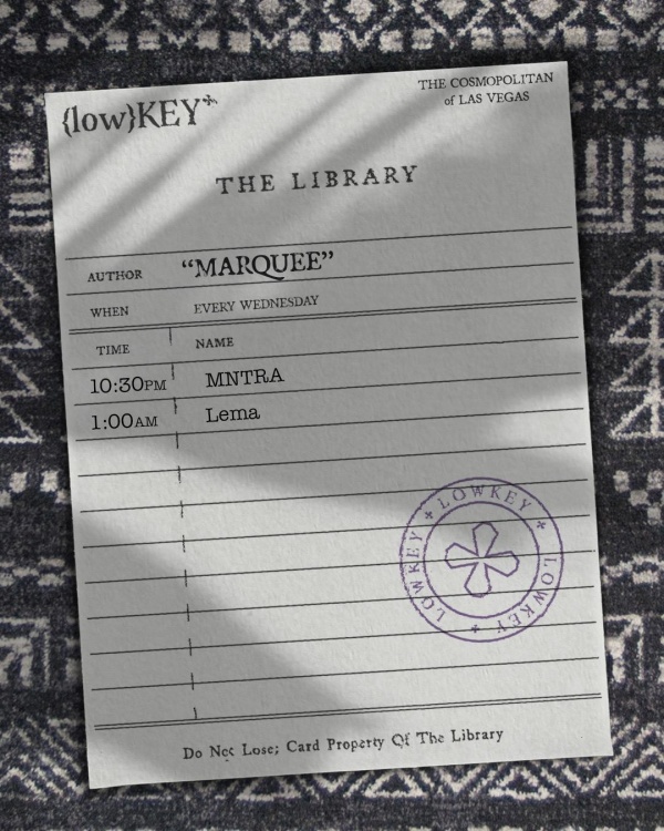 LowKey in the Library at Marquee Nightclub thumbnail