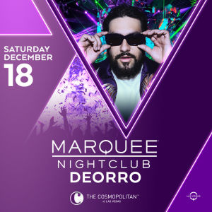 DEORRO, Saturday, December 18th, 2021