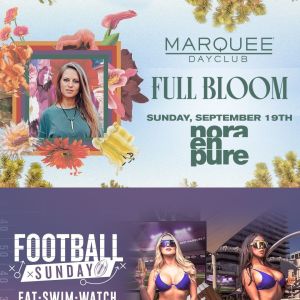 FULL BLOOM: NORA EN PURE + FOOTBALL SUNDAY, Sunday, September 19th, 2021