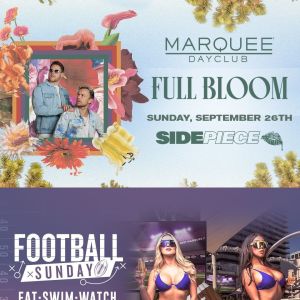 FULL BLOOM: SIDEPIECE + FOOTBALL SUNDAY, Sunday, September 26th, 2021