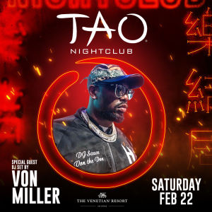 VON MILLER DJ SET: After-Fight Party, Saturday, February 22nd, 2020