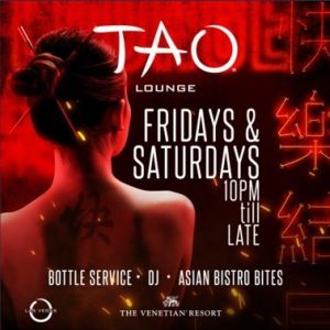 TAO LOUNGE, Saturday, October 10th, 2020