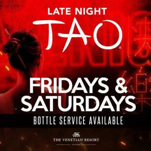 TAO Late Night, Saturday, March 20th, 2021