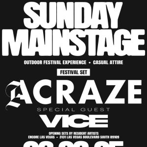 Acraze with Special Guest VIce, Sunday, June 8th, 2025