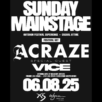 Acraze with Special Guest VIce, Sunday, June 8th, 2025