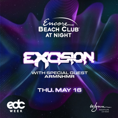 Excision & ARMNHMR - Encore Beach Club At Night