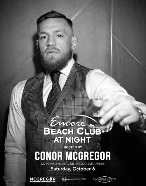 Conor McGregor - Encore Beach Club At Night