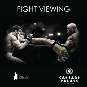 Vista Lounge Fight Viewing, Saturday, December 29th, 2018