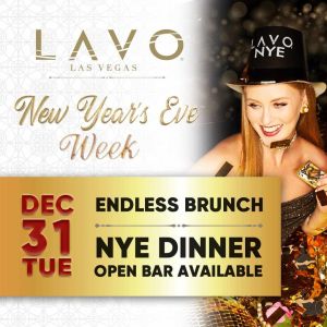 Lavo NYE Dinner, Tuesday, December 31st, 2019