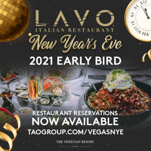 LAVO NYE, Thursday, December 31st, 2020