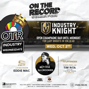 Industry Knight with DJ Crooked, Wednesday, October 2nd, 2019
