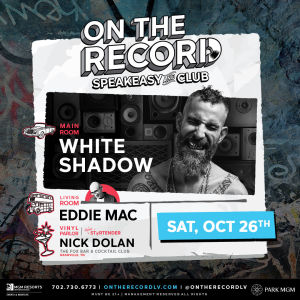 DJ White Shadow, Saturday, October 26th, 2019