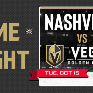 Game KNIGHT: Nashville vs VGK, Tuesday, October 15th, 2019