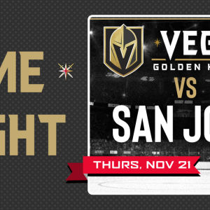 Game KNIGHT: San Jose vs VGK, Thursday, November 21st, 2019