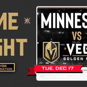 Game KNIGHT: Minnesota vs VGK, Tuesday, December 17th, 2019