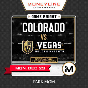 Game KNIGHT: Colorado vs VGK, Monday, December 23rd, 2019