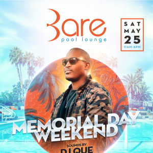 Bare Memorial Day Weekend, Saturday, May 25th, 2019