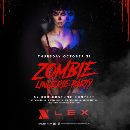 Halloween - Zombie Lingerie Party - DJ IMPAKT - LEX Nightclub